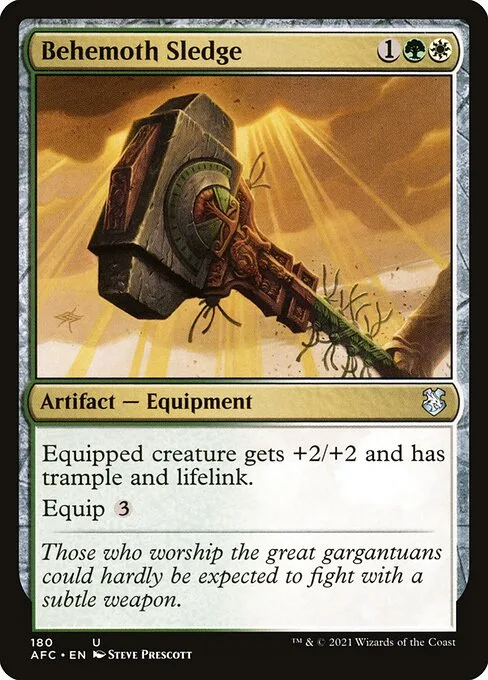 Behemoth Sledge · Forgotten Realms Commander 180/331