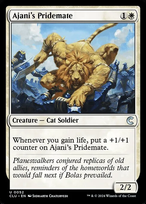 Ajani's Pridemate · Ravnica: Clue Edition 52/284
