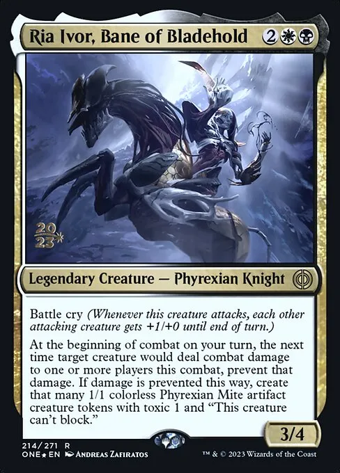 Ria Ivor, Bane of Bladehold · Phyrexia: All Will Be One Promos 214s/160