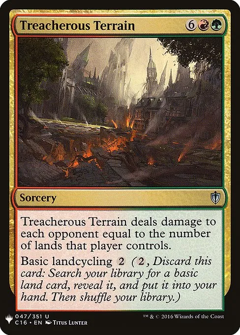Treacherous Terrain · The List C16-47/5050