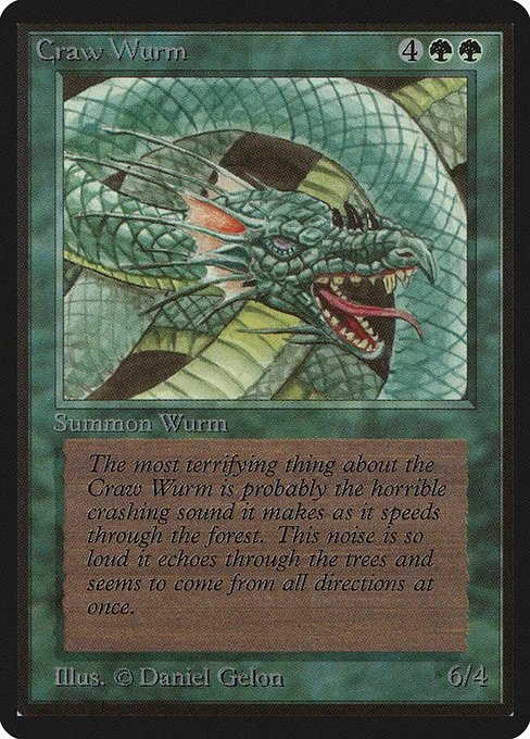 Craw Wurm · Limited Edition Beta 191/302