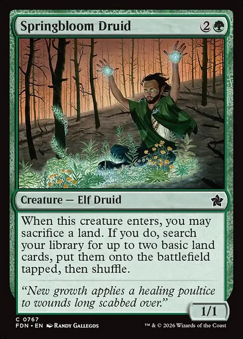 Springbloom Druid · Foundations 767/771