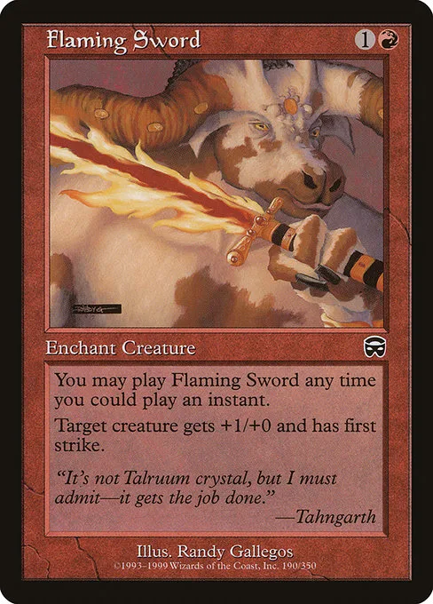 Flaming Sword · Mercadian Masques 190/350