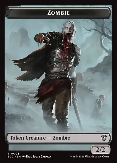 Zombie · Lorwyn Eclipsed Commander Tokens 3/13