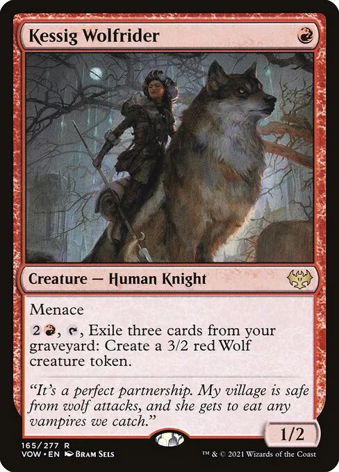 Kessig Wolfrider · Innistrad: Crimson Vow 165/423