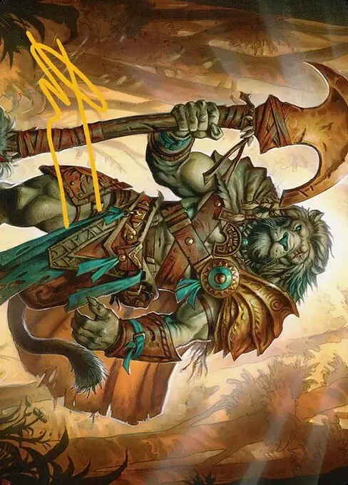 Ajani, Outland Chaperone // Ajani, Outland Chaperone · Lorwyn Eclipsed Art Series 28/54