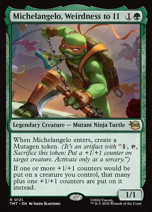Michelangelo, Weirdness to 11 · Teenage Mutant Ninja Turtles 121/320