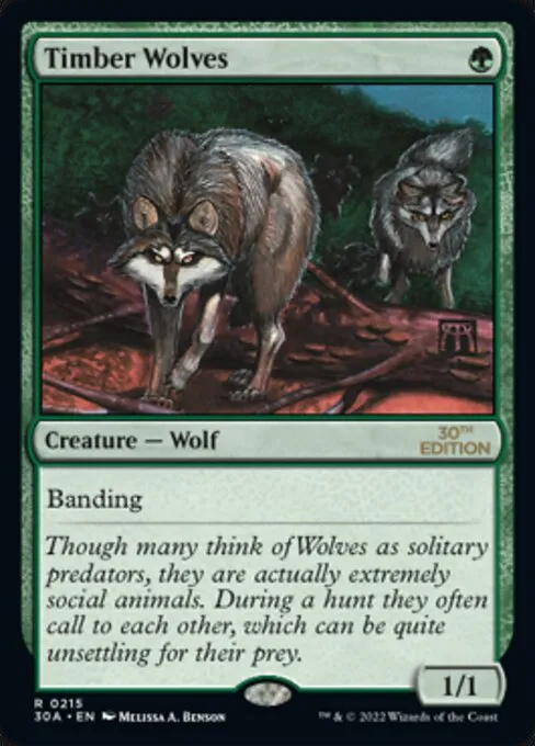 Timber Wolves · 30th Anniversary Edition 215/594