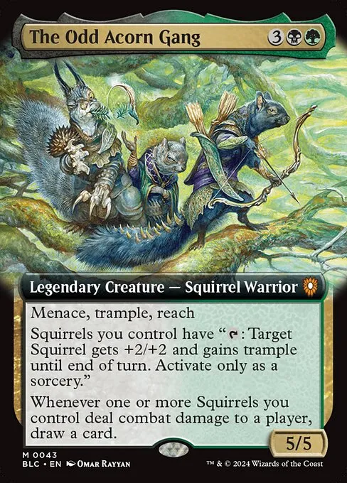 The Odd Acorn Gang · Bloomburrow Commander 43/356