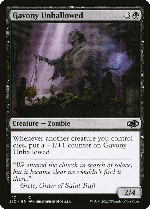 Gavony Unhallowed · Jumpstart 2022 417/835