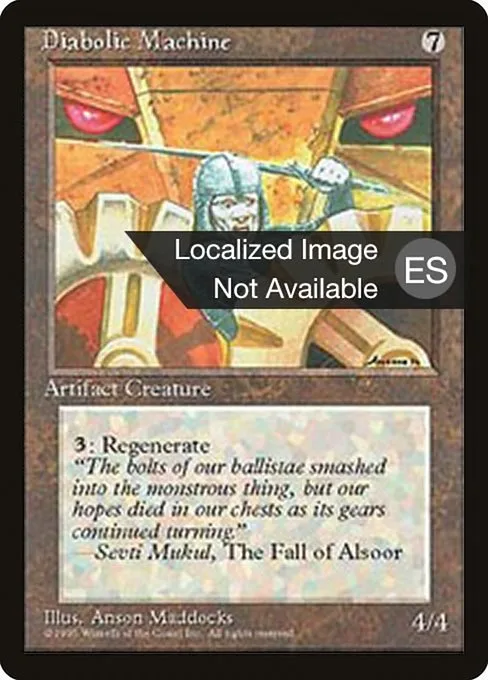 Diabolic Machine · Fourth Edition Foreign Black Border 314/378