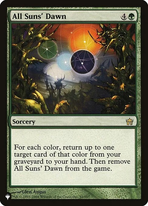 All Suns' Dawn · The List 5DN-81/5050