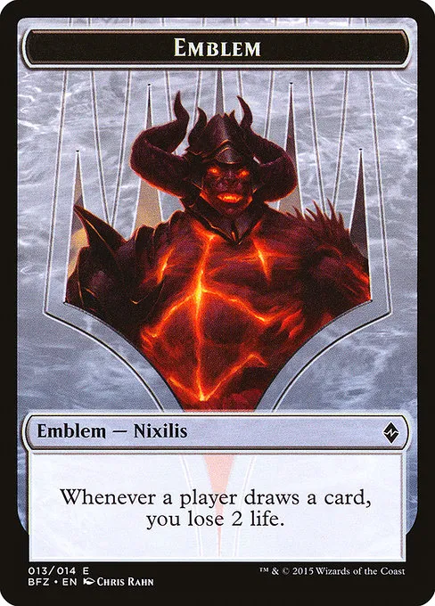 Ob Nixilis Reignited Emblem · Battle for Zendikar Tokens 13/14