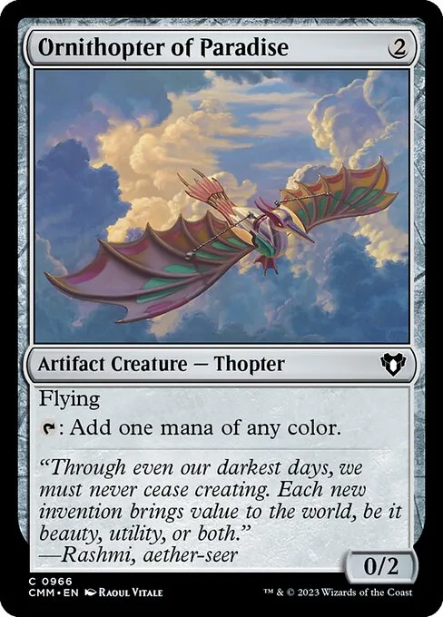 Ornithopter of Paradise · Commander Masters 966/1067