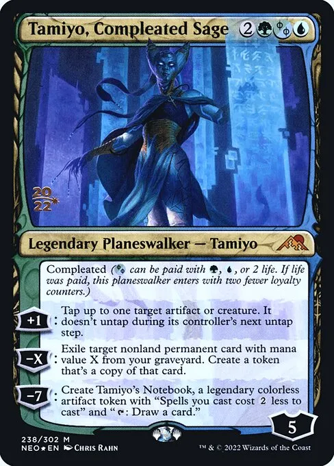Tamiyo, Compleated Sage · Kamigawa: Neon Dynasty Promos 238s/148