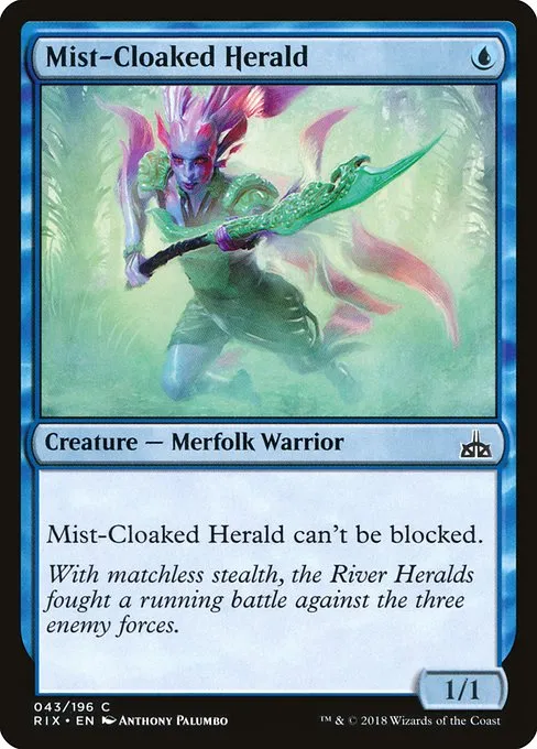 Mist-Cloaked Herald · Rivals of Ixalan 43/205