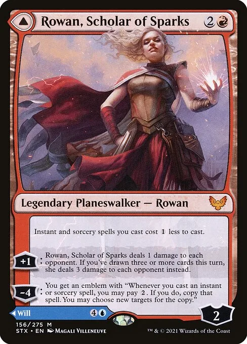 Rowan, Scholar of Sparks // Will, Scholar of Frost · Strixhaven: School of Mages 156/393