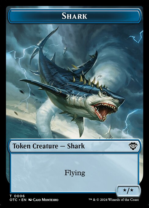Shark · Outlaws of Thunder Junction Commander Tokens 6/41