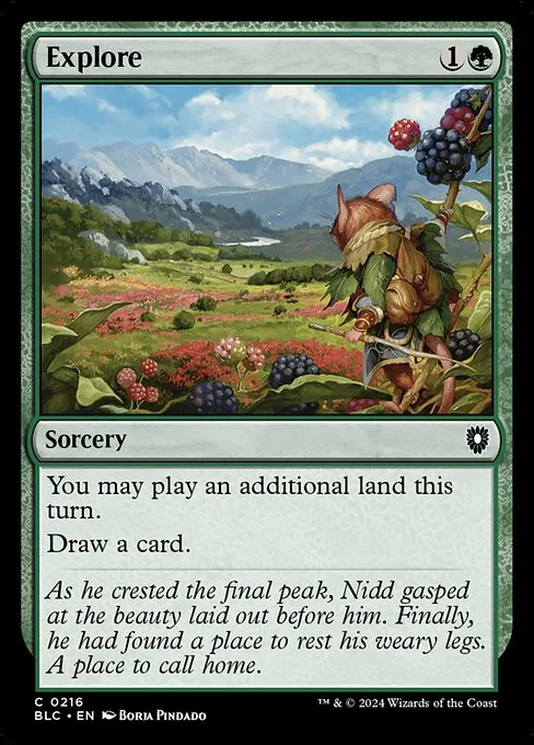 Explore · Bloomburrow Commander 216/356