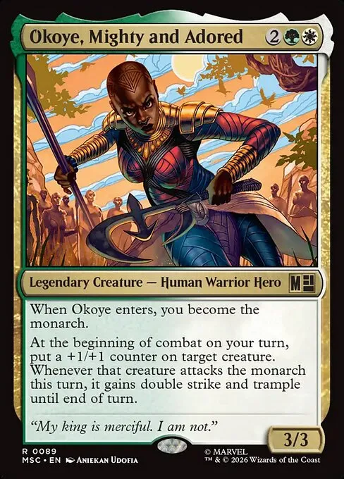 Okoye, Mighty and Adored · Marvel Super Heroes Commander 89/9