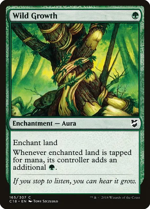Wild Growth · Commander 2018 165/307