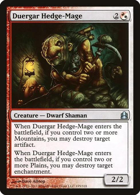 Duergar Hedge-Mage · Commander 2011 195/318