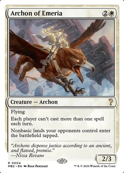 Archon of Emeria · Mystery Booster 2 4/385