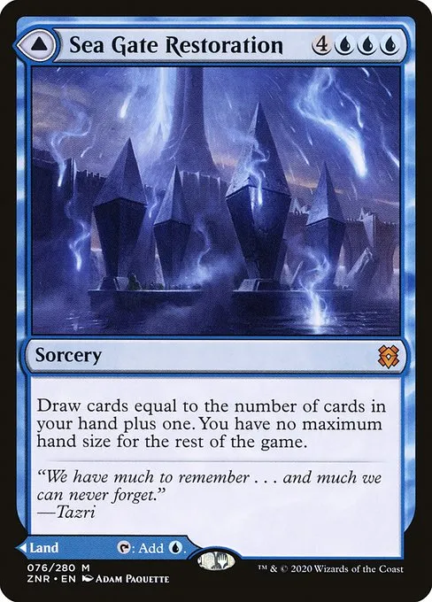 Sea Gate Restoration // Sea Gate, Reborn · Zendikar Rising 76/407