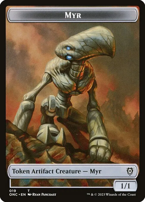 Myr · Phyrexia: All Will Be One Commander Tokens 19/23
