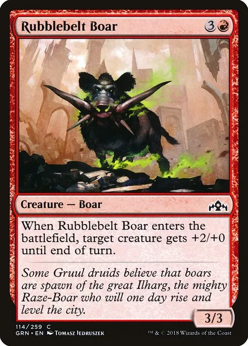 Rubblebelt Boar · Guilds of Ravnica 114/273