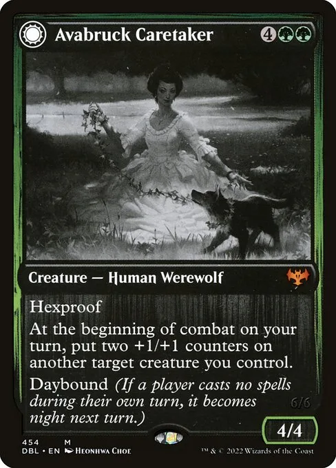 Avabruck Caretaker // Hollowhenge Huntmaster · Innistrad: Double Feature 454/535