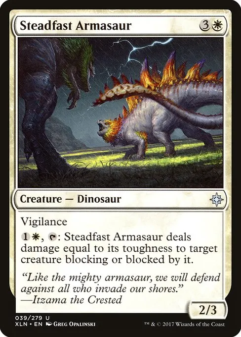 Steadfast Armasaur · Ixalan 39/289