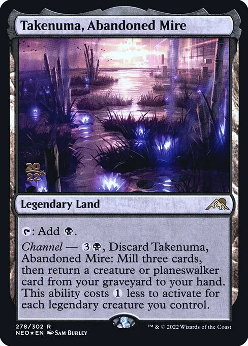 Takenuma, Abandoned Mire · Kamigawa: Neon Dynasty Promos 278s/148