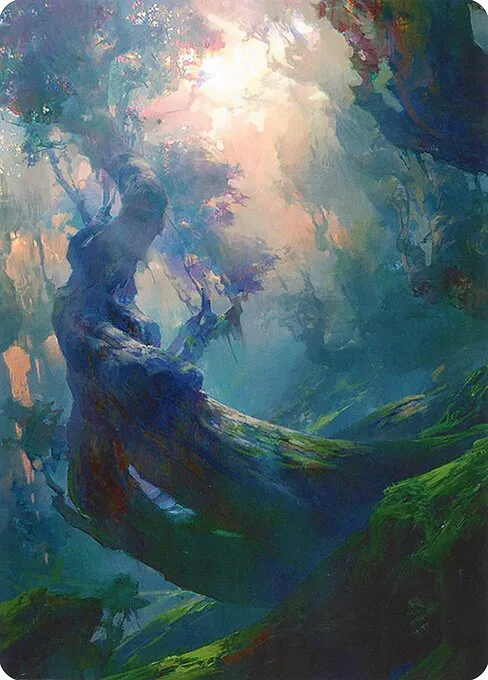 Forest // Forest · Zendikar Rising Art Series 21/81