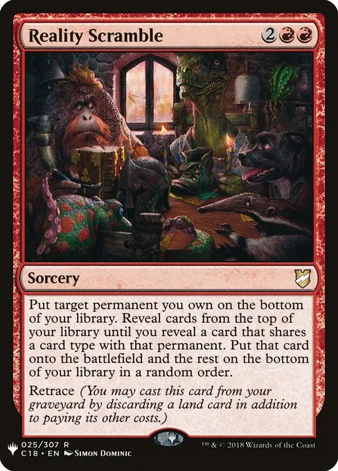 Reality Scramble · The List C18-25/5050