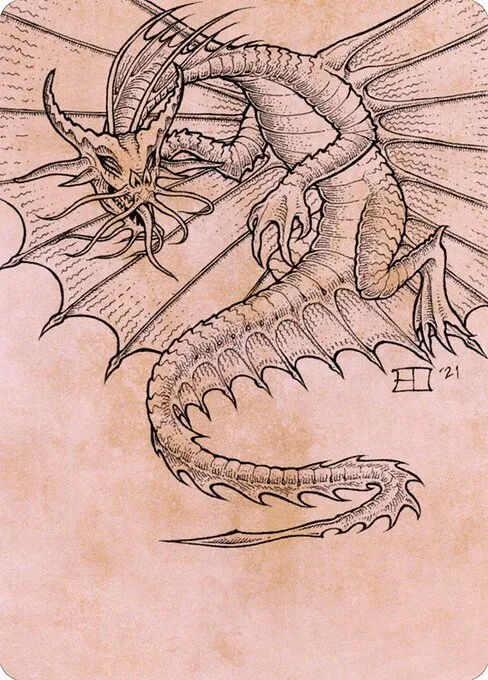 Ancient Gold Dragon // Ancient Gold Dragon · Battle for Baldur's Gate Art Series 44/81