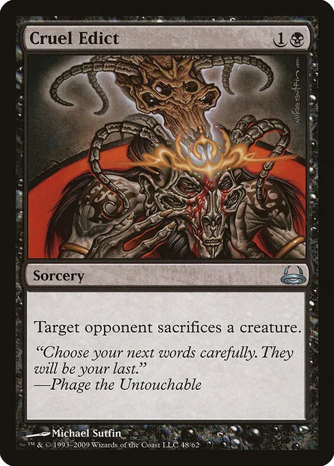 Cruel Edict · Duel Decks: Divine vs. Demonic 48/62