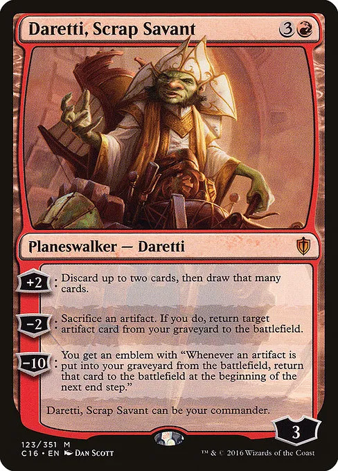 Daretti, Scrap Savant · Commander 2016 123/351