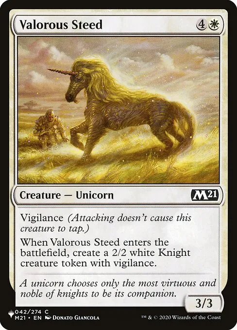Valorous Steed · The List M21-42/5050