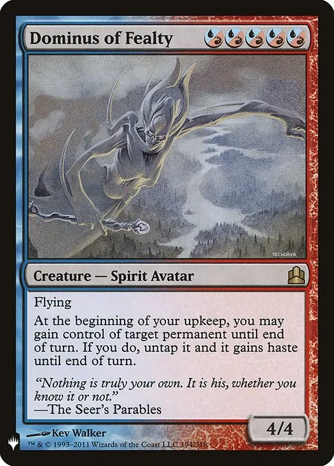 Dominus of Fealty · The List CMD-194/5050
