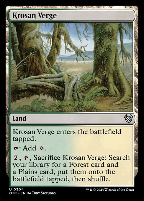 Krosan Verge · Outlaws of Thunder Junction Commander 304/342
