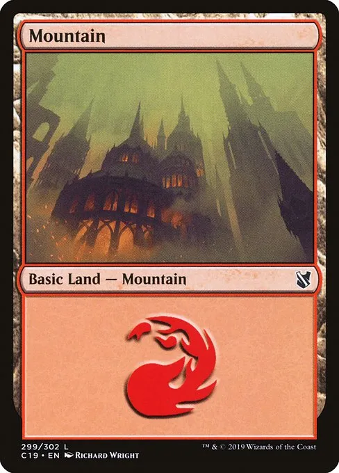 Mountain · Commander 2019 299/302