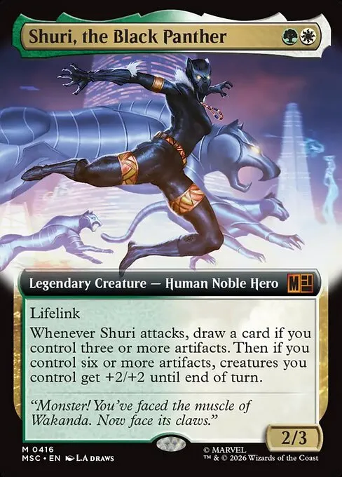 Shuri, the Black Panther · Marvel Super Heroes Commander 416/9