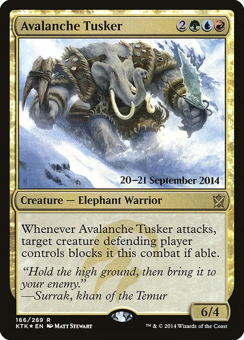 Avalanche Tusker · Khans of Tarkir Promos 166s/56