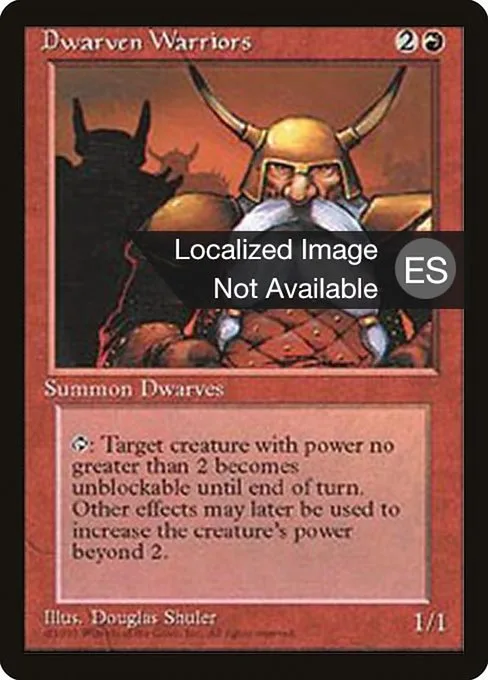 Dwarven Warriors · Fourth Edition Foreign Black Border 187/378