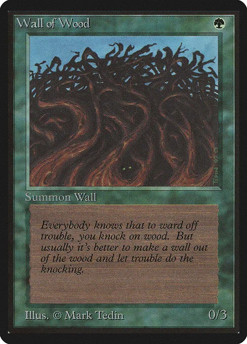 Wall of Wood · Limited Edition Beta 226/302