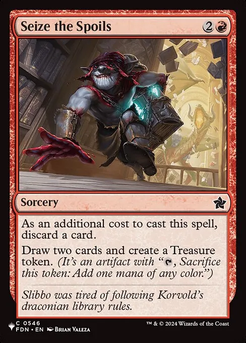 Seize the Spoils · The List FDN-546/5050