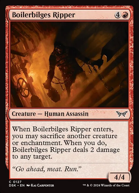 Boilerbilges Ripper · Duskmourn: House of Horror 127/419