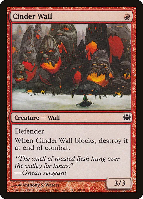 Cinder Wall · Duel Decks: Knights vs. Dragons 48/81