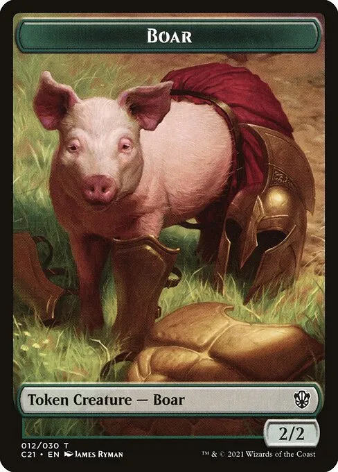 Boar · Commander 2021 Tokens 12/30